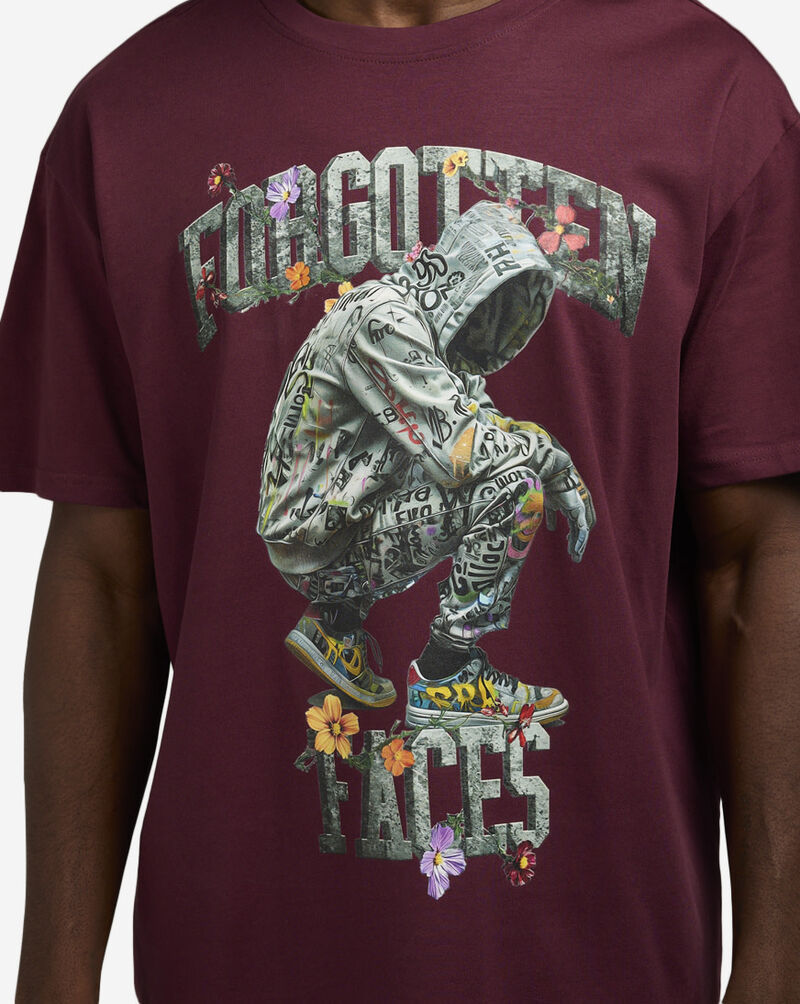 Forgotten Faces Hooded Ghost Tee FOFUS048-01151 Red 3