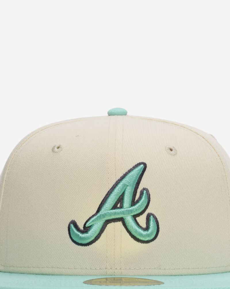 New Era 59Fifty Atlanta Braves Fitted Hat 60804654 cream 2