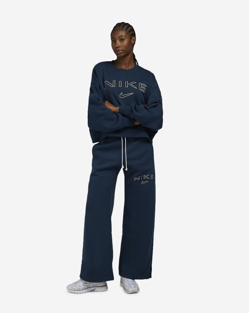 Nike NSW Phoenix Fleece Oversized Crew-Neck Logo Sweatshirt FV7674-478 Blue 4