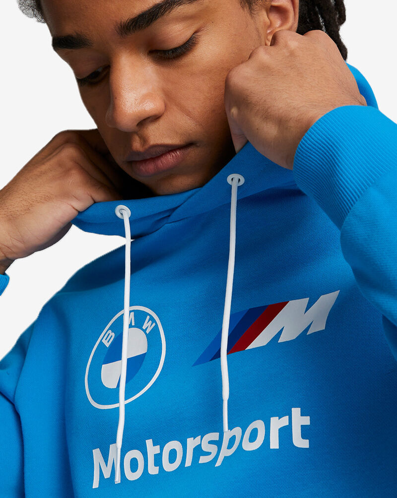 Shop PUMA BMW Motorsport Essential Logo Hoodie 53624315 blue | SNIPES USA