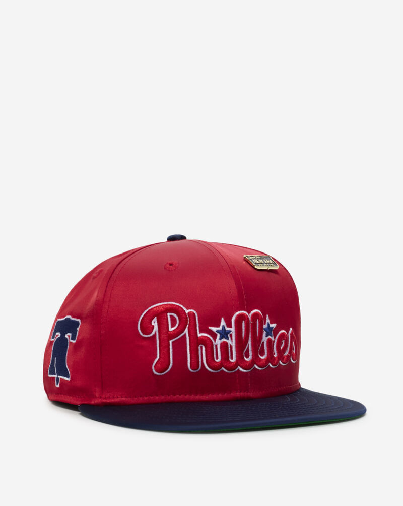 New Era 59Fifty Philadelphia Phillies Satin Fitted Hat 60623223 Red 1
