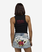 Love Kills Skull Rhinestone Tank