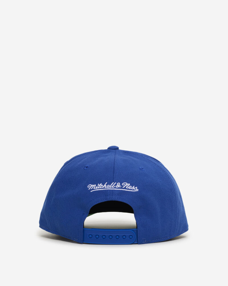 Mitchell  Ness Los Angeles Dodgers Pro Pinch Old Cut Snapback Hat HP16804-LADWHBL White 3