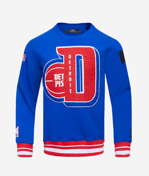 Detroit Pistons Mash Up Rib Fleece Crewneck