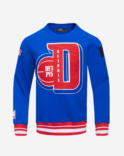 Detroit Pistons Mash Up Rib Fleece Crewneck