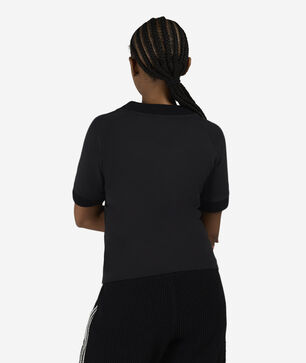 Cali Tee with Knitted Crochet Details