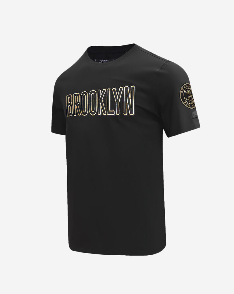 PRO STANDARD Black and Gold Brooklyn Nets Tee BBN1513570-BLK Black 2
