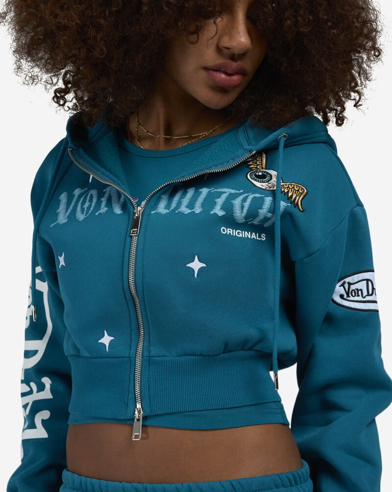 Von Dutch HD Star Eyeball Full-Zip Hoodie 7VND2A7030SN Blue 3