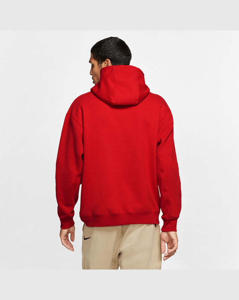 Shop Nike NSW JDI Heavyweight Fleece Pullover Hoodie red | SNIPES USA