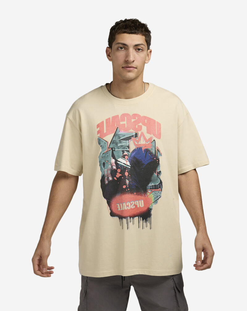 Upscale Hooded Tagger Tee MTUS192-00208 Beige 1
