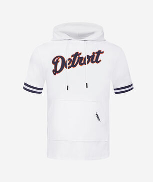 Detroit Tigers Classic Chenille Double Knit Pull Over Hoodie 