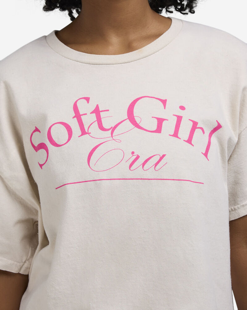 Graphic Tees Soft Girl Era Cropped Tee FTT8790CR White 3