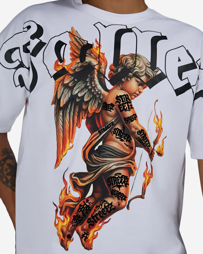 STREETZ IS WATCHIN Fallen Saint Crop Tee SWCT5310-WHT White 3