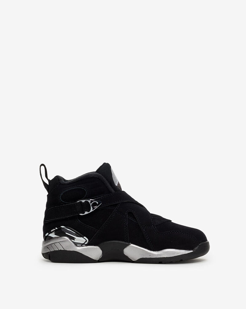 Jordan Little Kids' Air Jordan 8 Retro "Chrome" 305369-007 Black 4