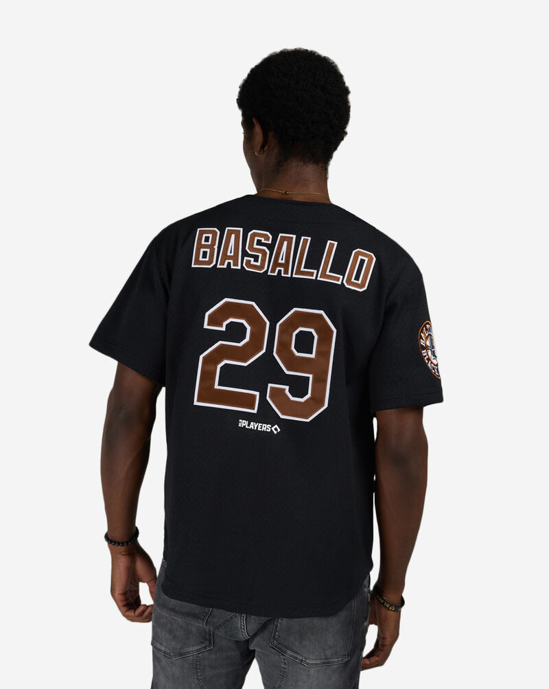 Mitchell  Ness Baltimore Black Sox Samuel Basallo Authentic Batting Practice Jersey JY19322-BBSBLCK Black 2
