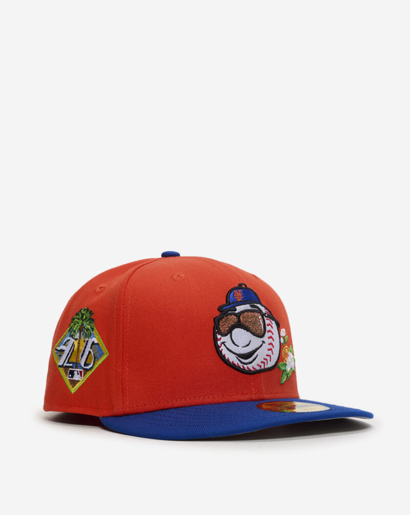 New Era 59Fifty New York Mets Spring Training Fitted Hat 60793339 Orange 1