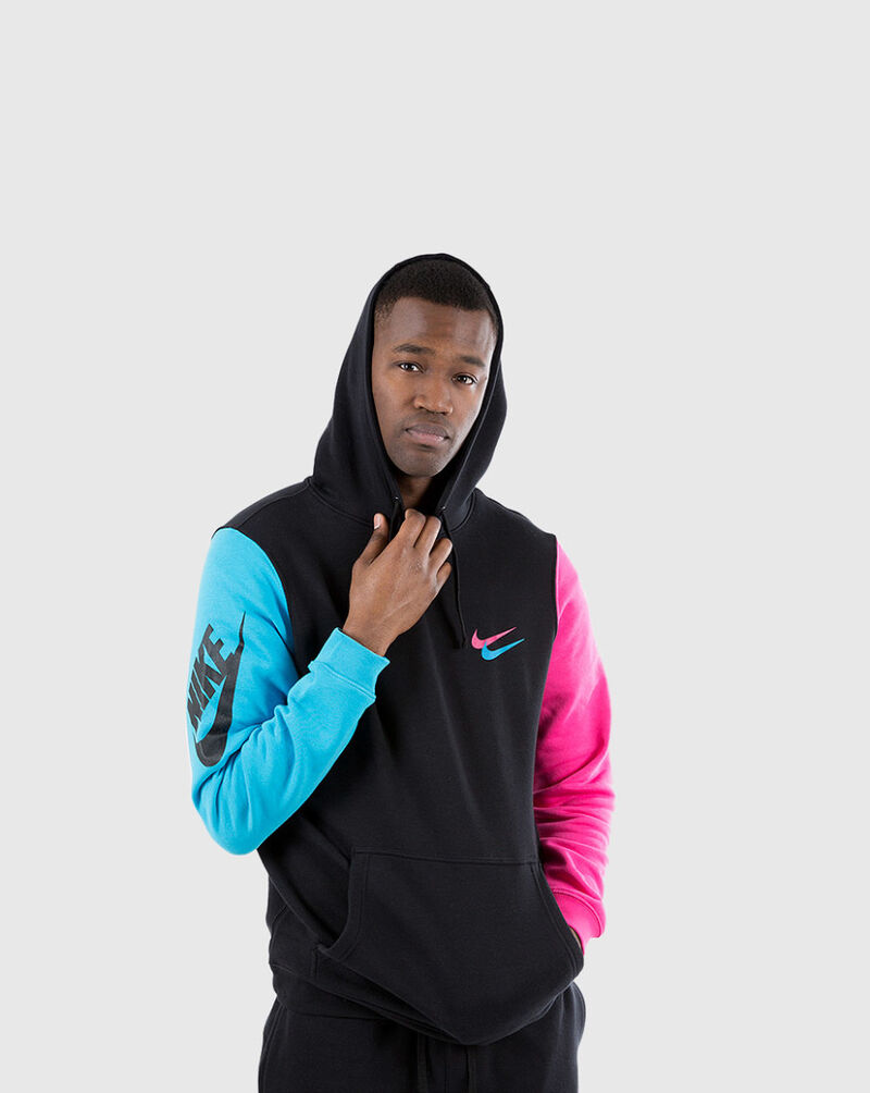 black and blue hoodie
