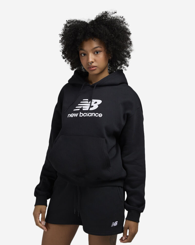 New Balance Sport Essentials Fleece Logo Hoodie WT41506-BK Black 1