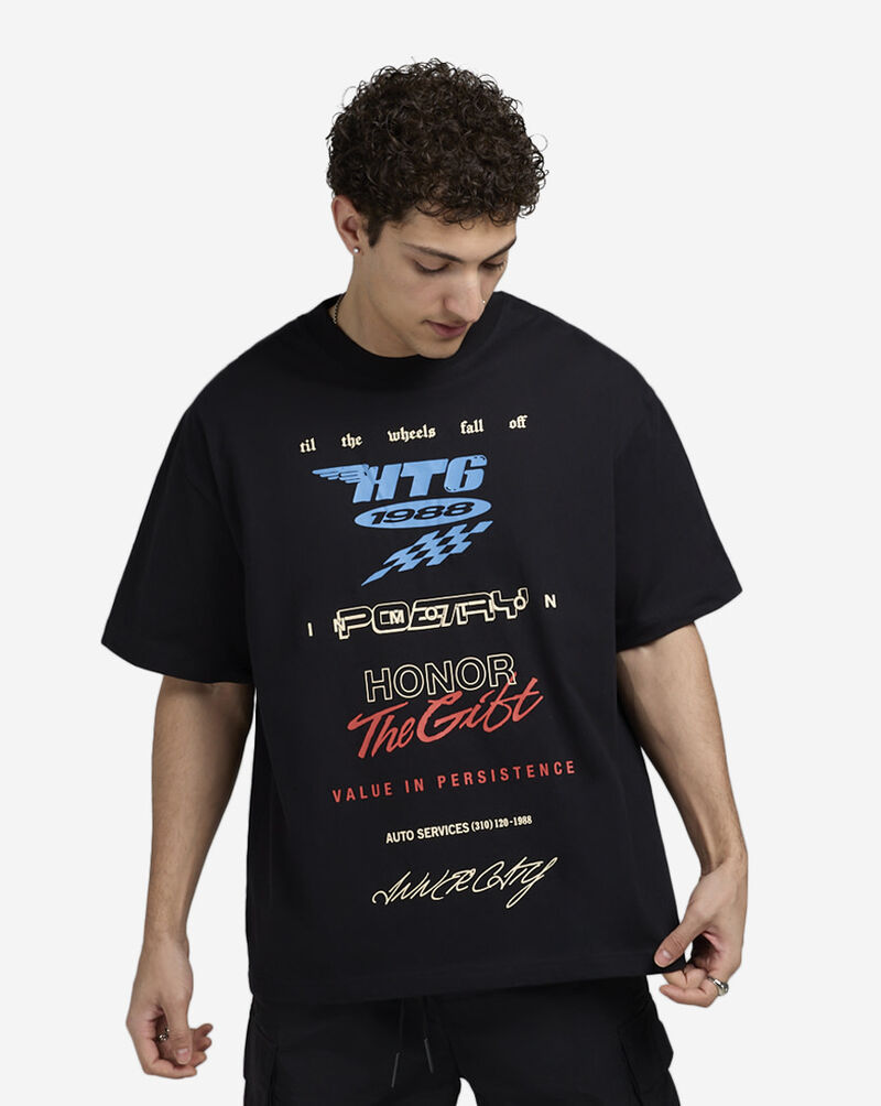 Honor The Gift Persistence Race Tee HTG250190-BLK Black 1