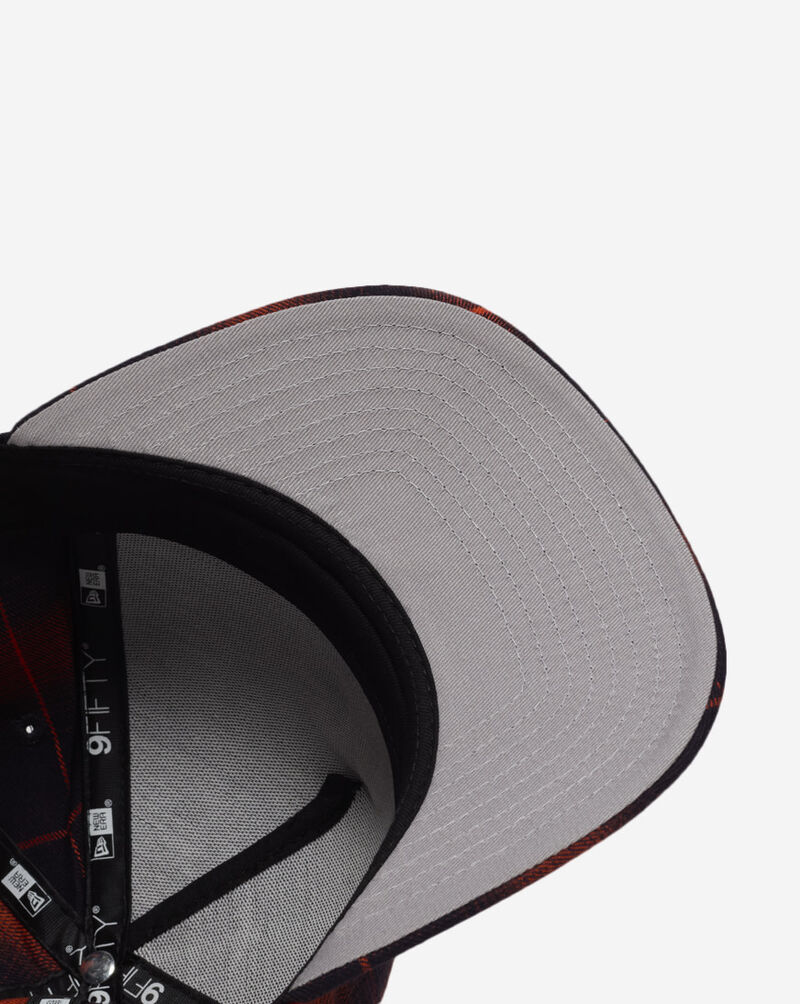 New Era 9Fifty Boston Red Sox A-Frame Plaid Snapback Hat 60833844 Red 4