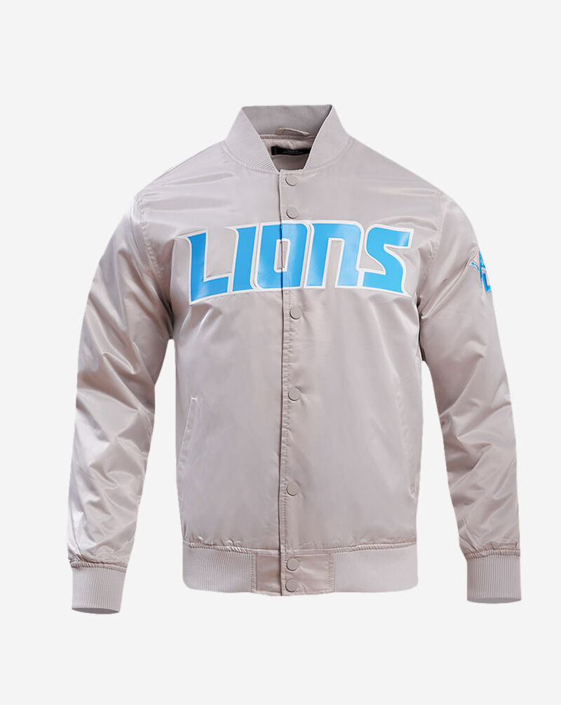 PRO STANDARD Detroit Lions Big Logo Satin Jacket FDL6410277-SIL silver 1