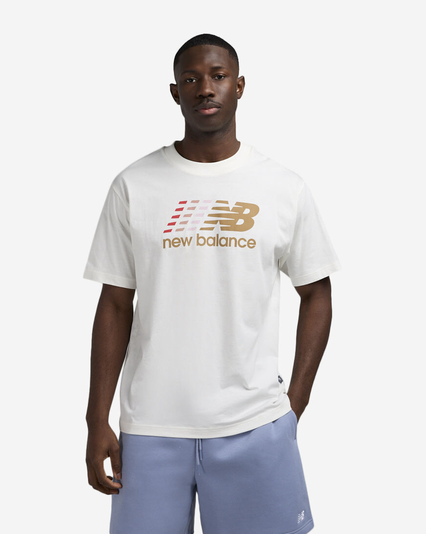 Shop New Balance Racing Tee MT51986-SST cream | SNIPES USA