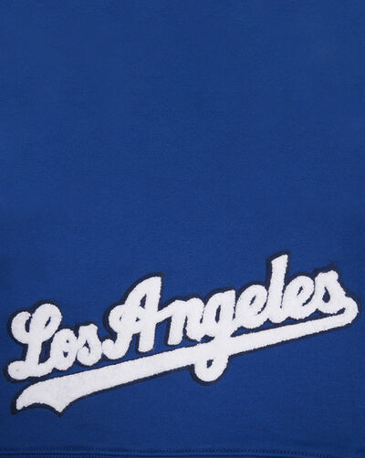 Los Angeles Dodgers Classic Fleece Cropped Pull Over Hoodie