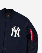 New Era Alpha Industries Historic M-A1 New York Yankees Bomber Jacket 60564190 Blue 2