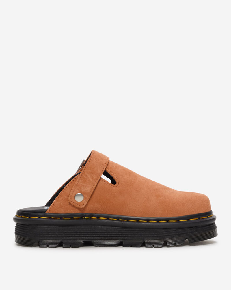 Dr. Martens Zebzag Suede Slingback Platform Mules 31937800 Orange 4