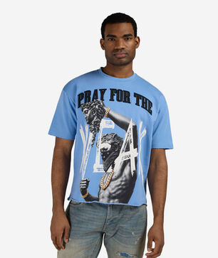 Pray For The Weak Cropped Tee