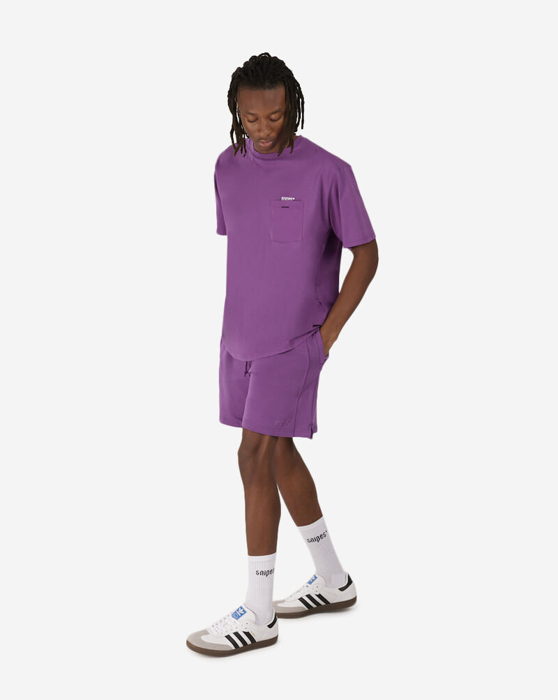 SNIPES Essential Logo Fleece Shorts SNQ124004M-GRP Purple 4