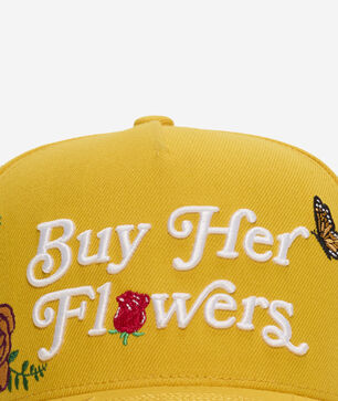Buy Her Flowers Full Wool Acrylic Trucker Hat
