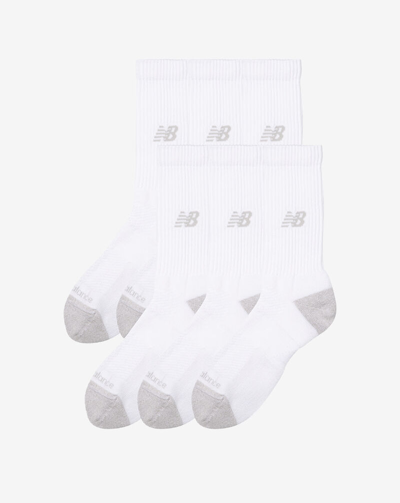 New Balance Active Crew Socks 6 Pack LAS65201WT White 1
