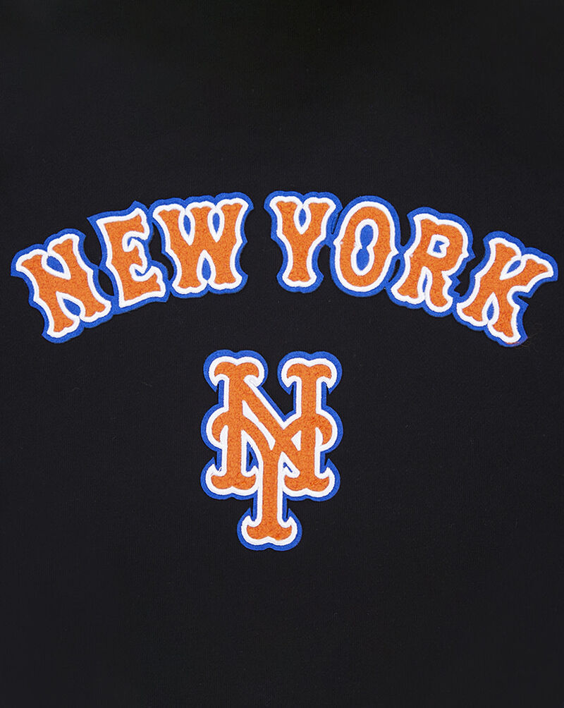 PRO STANDARD New York Mets Classic Fleece Pull Over Hoodie  LNMC34573-BLK Black 2