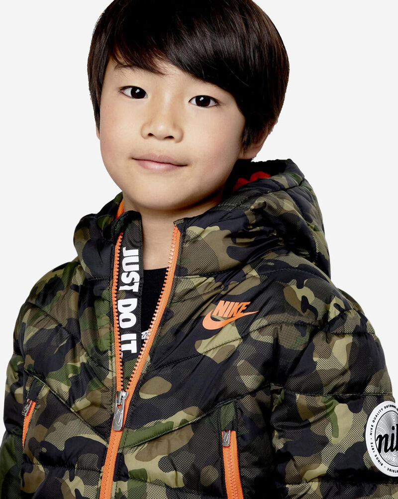 Nike Little Kids' Windrunner Puffer Jacket 86H860-A38 Camo 4