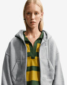 Nike Studio Fleece Medium Weight Oversized Full-Zip Cropped Hoodie IM8499-063 Grey 3