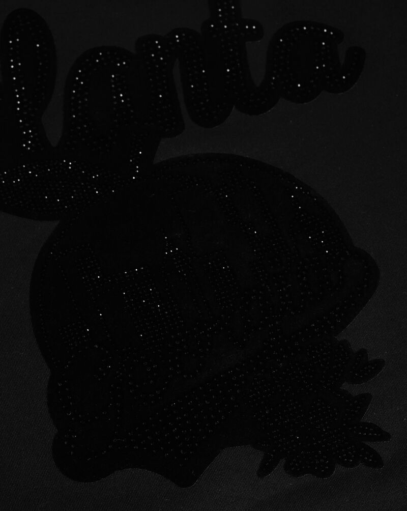 Bag Mafia Atlanta Rhinestone Crop Sweatshirt WC5971115-BLK Black 4