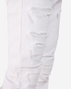 Smoke Rise Stacked Fashion Colored Jeans JP24119SN-WHT White 3
