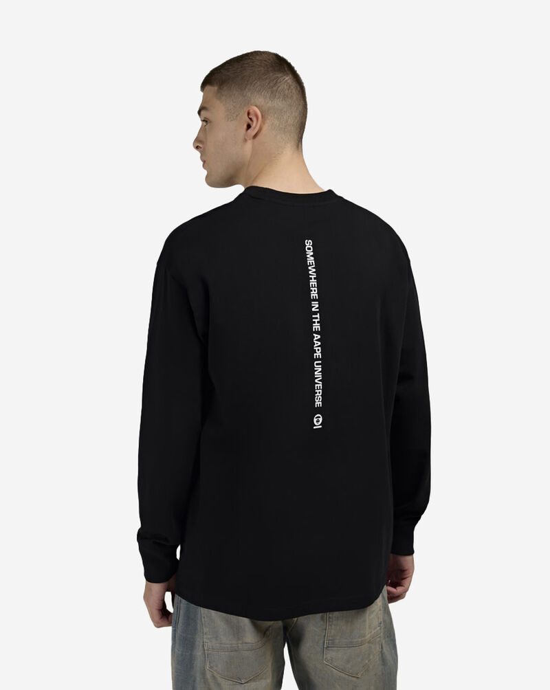 AAPE Cotton Jersey Long Sleeve Tee AAPLTM1716XXP-BKX Black 2