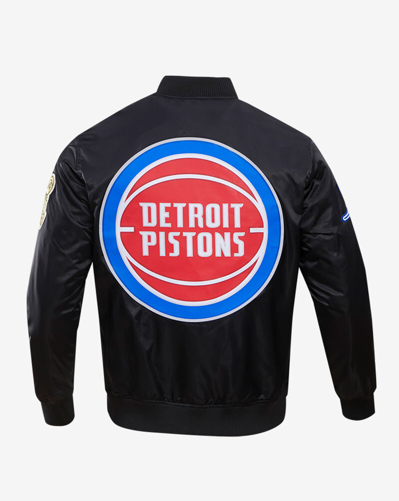 Pro Standard Detroit Pistons Big Logo Satin Jacket  BDP652885 Black 2