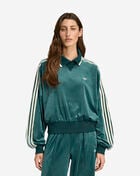 adidas Liberty London Debossed Velvet Sweatshirt JW5274-AURORAIVY Green 1