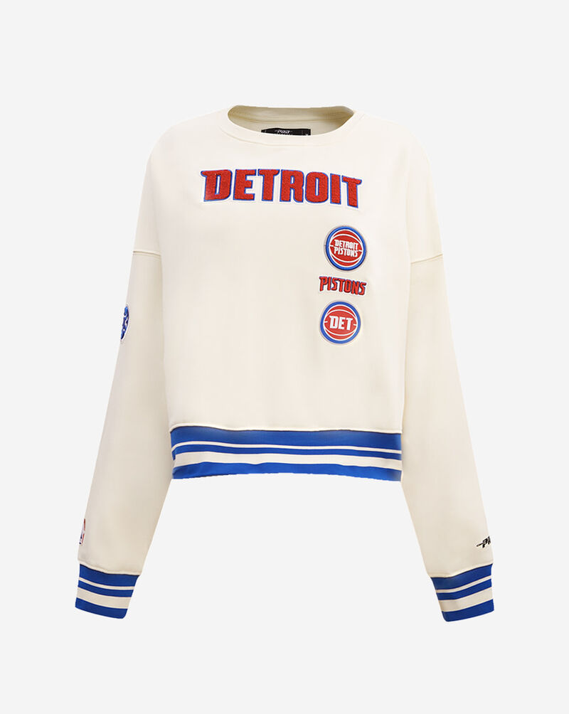 PRO STANDARD Detroit Pistons Retro Classic Rib Crewneck BDPC515459-ERB cream 1