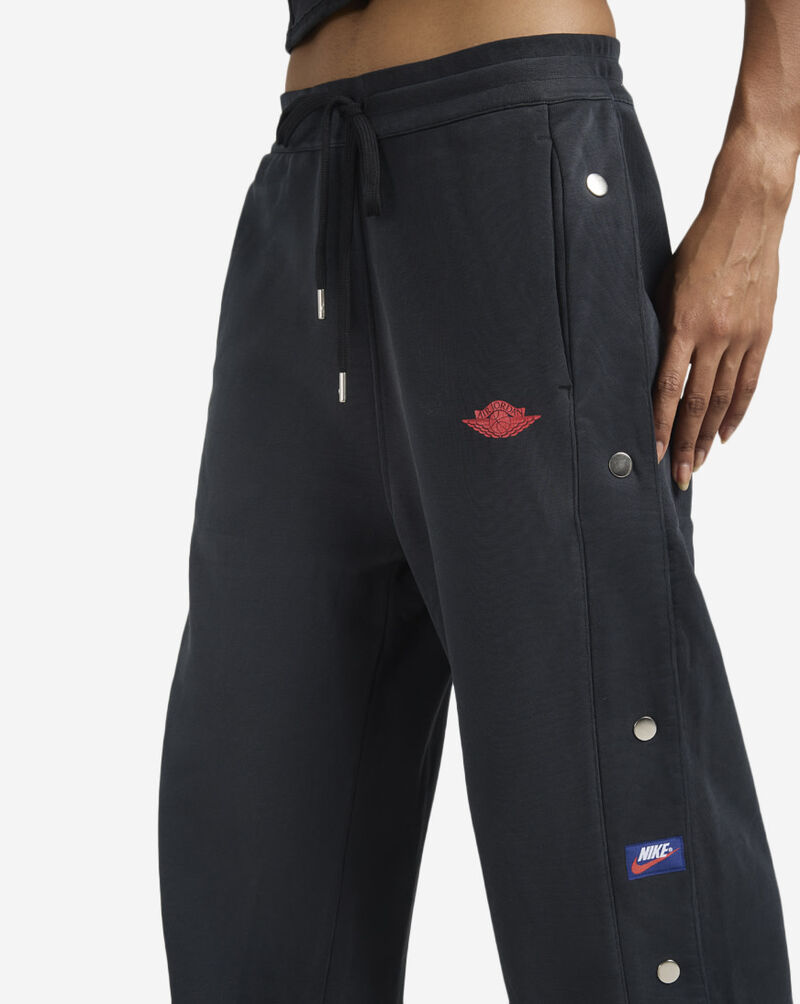 Jordan Flight Fleece French Terry Snap Pants IM6983-010 Black 3