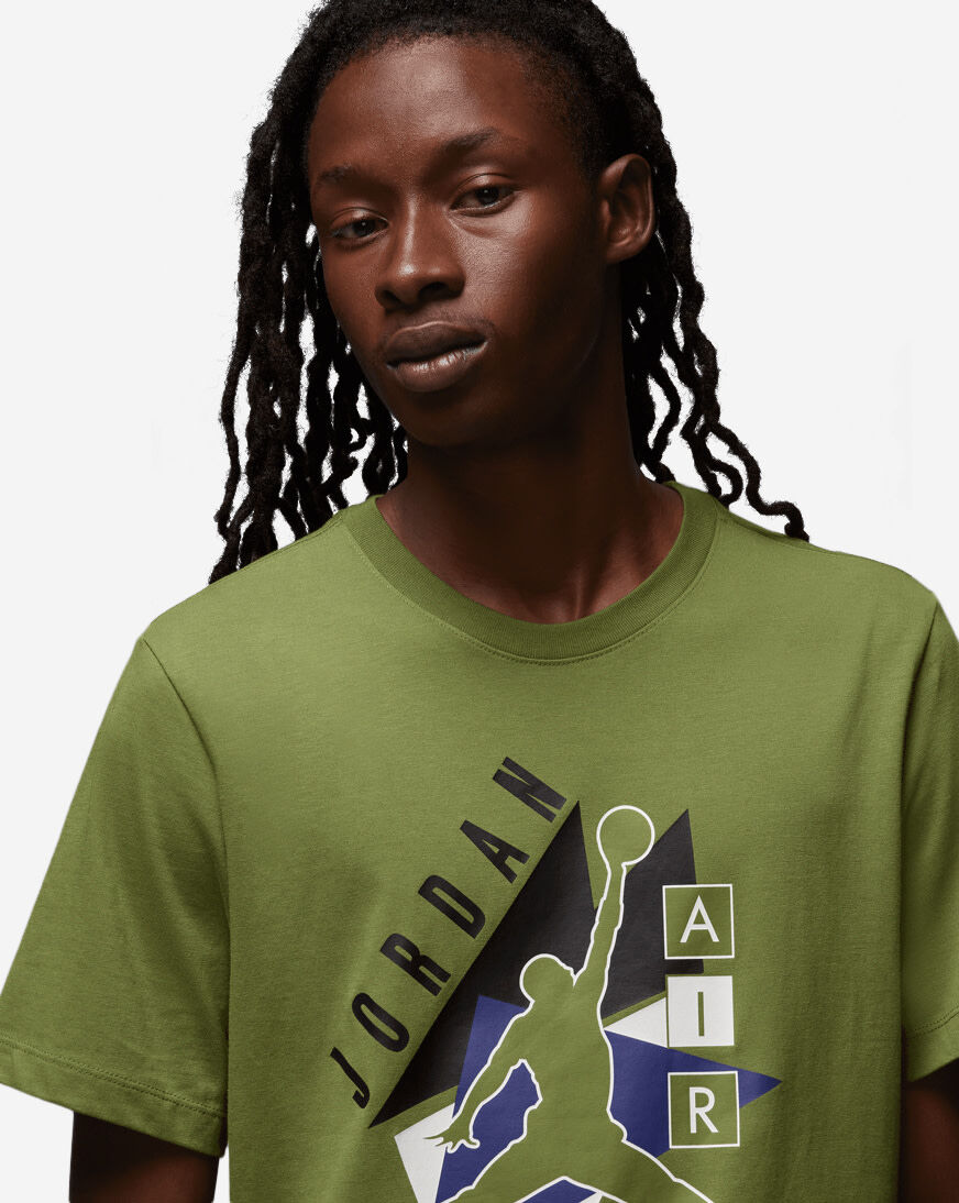 Green jordan t shirt sales