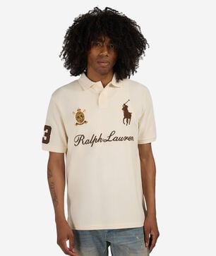 Custom Slim-Fit Big Pony Mesh Polo Shirt