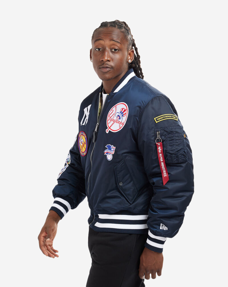 New Era New York Yankees Alpha Industries MA-1 Bomber Jacket 13026014 Black 3