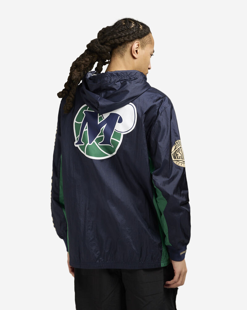 Mitchell  Ness Dallas Mavericks Team OG 2.0 Vintage Logo Anorak Windbreaker OJPO7093-DMAYYPPPNAVY Blue 2