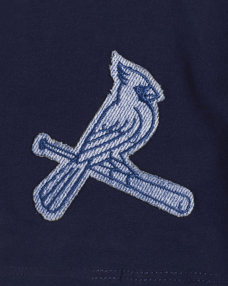 PRO STANDARD St. Louis Cardinals Varsity Blues Boxy Tee LSCA39002-MDN Blue 2