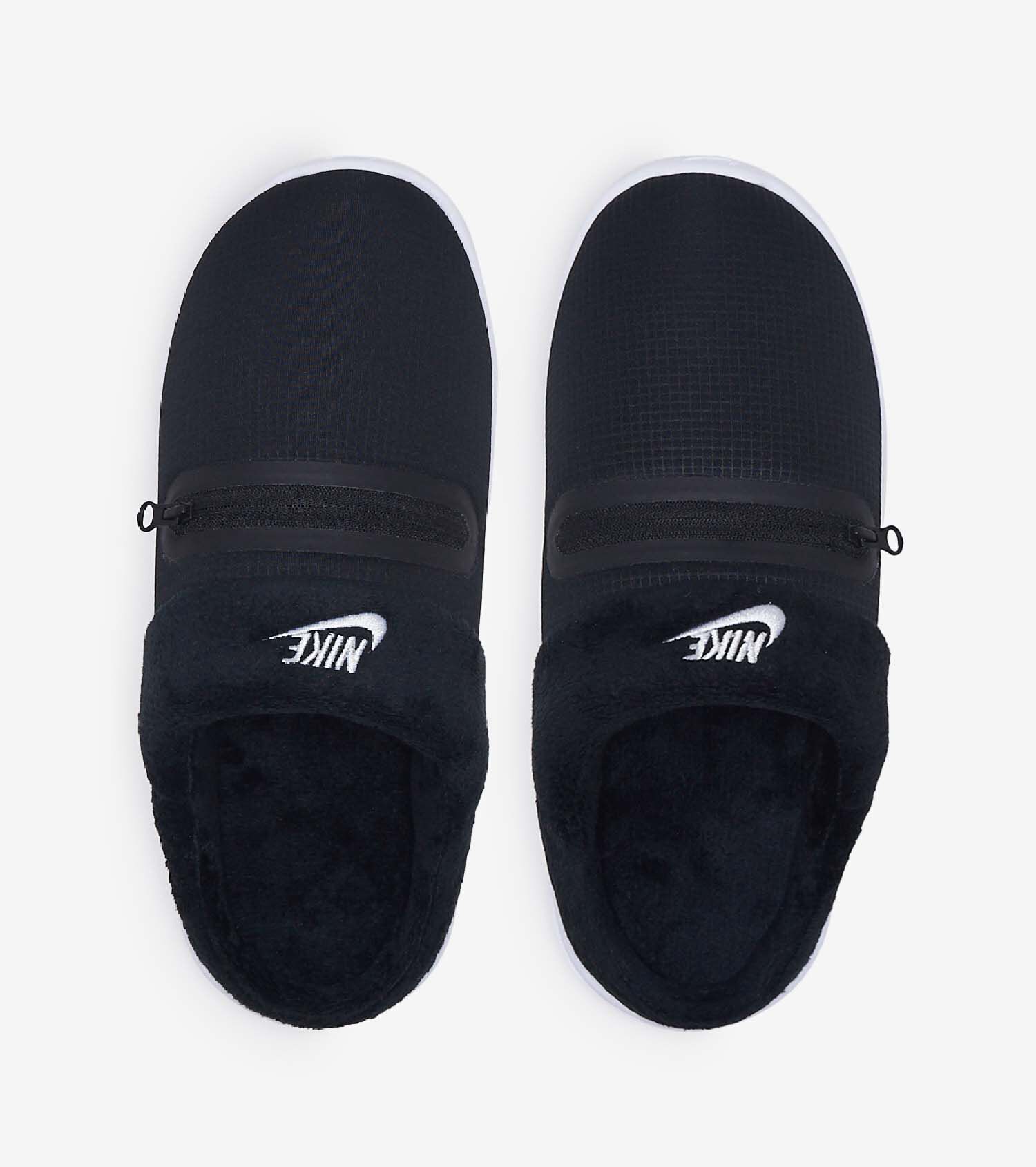 nike slippers for men black