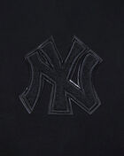 New York Yankees Triple Black Cropped Pullover Hoodie